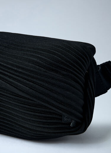 LN-CC® - Pleats Please Issey Miyake: Pleated Crossbody Bag - Black Pleats Please Issey Miyake Pleated Crossbody Bag Black plp0262007