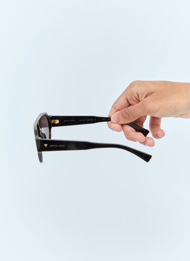 LN-CC® - Bottega Veneta: Soft Aviator Sunglasses - Black Bottega Veneta Soft Aviator Sunglasses Black bos0358001