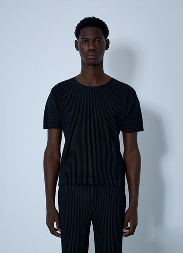 Homme Plissé Issey Miyake 플리츠 티셔츠  블랙 hmp0161017