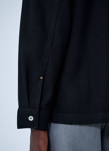 LN-CC® - Lemaire: Workwear Overshirt - Black Lemaire Workwear Overshirt Black lem0162009