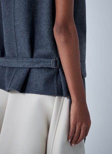 LN-CC® - Bottega Veneta: Double Face Wool Vest - Charcoal Bottega Veneta Double Face Wool Vest Charcoal bov0261009