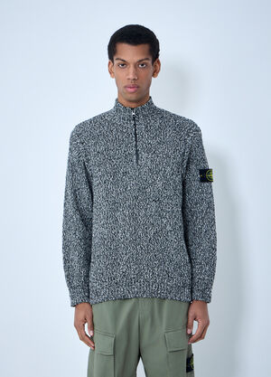 Stone Island Logo Patch Sweater Black sto0164072