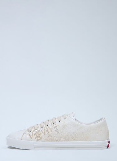 LN-CC® - Prada: Leather Sneakers - White Prada Leather Sneakers White pra0162015