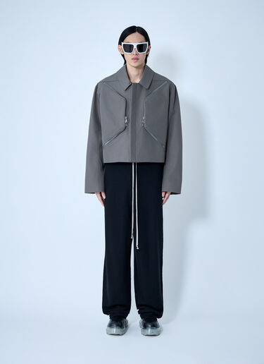 LN-CC® - Rick Owens: Heizer Mac Jacket - Grey Rick Owens Heizer Mac Jacket Grey ric0163019