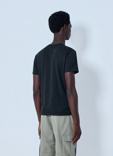 Stone Island Cotton Jersey Logo T-Shirt Black sto0164099