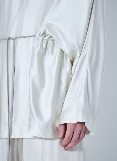 LN-CC® - Rick Owens: Hooded Tunic Top - Beige Rick Owens Hooded Tunic Top Beige ric0160008