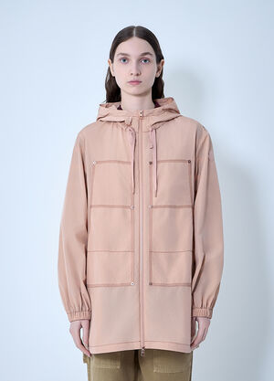 Moncler Hooded Zip Jacket Pink mon0264001