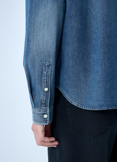 LN-CC® - Saint Laurent: Cassandre Denim Shirt - Blue Saint Laurent Cassandre Denim Shirt Blue sla0164013