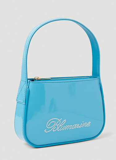 Blumarine Logo Embellished Shoulder Bag Light Blue blm0252010