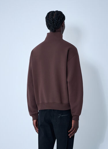 LN-CC® - Jacquemus: Le Camionneur Gros Grain Sweatshirt - Brown Jacquemus Le Camionneur Gros Grain Sweatshirt Brown jac0162012