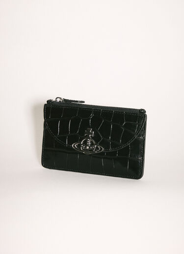 LN-CC® - Vivienne Westwood: Half-Moon Cardholder - Black Vivienne Westwood Half-Moon Cardholder Black vvw0258001