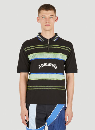 LN-CC® - Ahluwalia Studio: Buke Short Sleeve Polo Shirt - Black Ahluwalia Studio Buke Short Sleeve Polo Shirt Black ahl0150003
