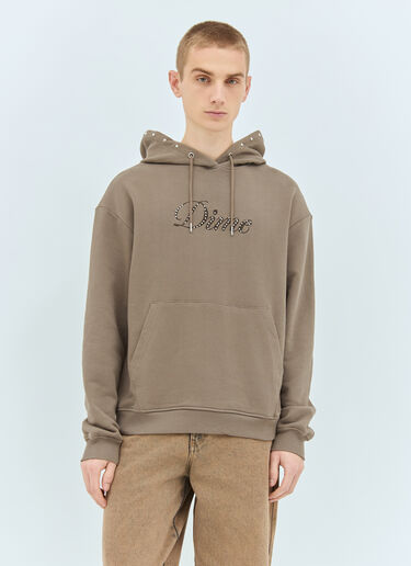 Dime Cursive French 连帽运动衫 棕色 dmt0157004
