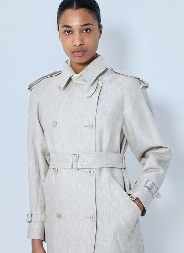LN-CC® - Max Mara: Double-Breasted Trench Coat - Beige Max Mara Double-Breasted Trench Coat Beige max0264306