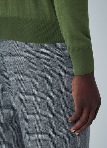 Saint Laurent Fine Knit Turtleneck Sweater Olive sla0162028