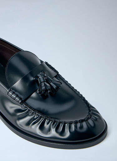 LN-CC® - The Row: Leather Loafers - Black The Row Leather Loafers Black row0164012