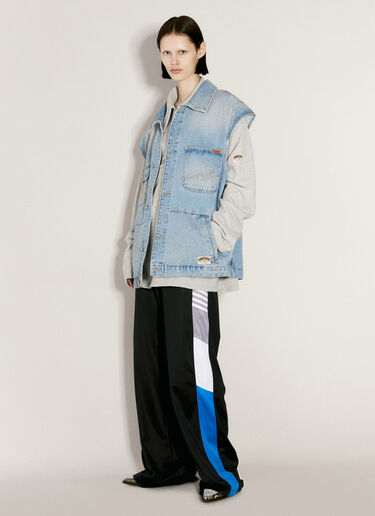 LN-CC® - Martine Rose: 데님 질레 - 블루 Martine Rose 데님 질레 블루 mtr0255010