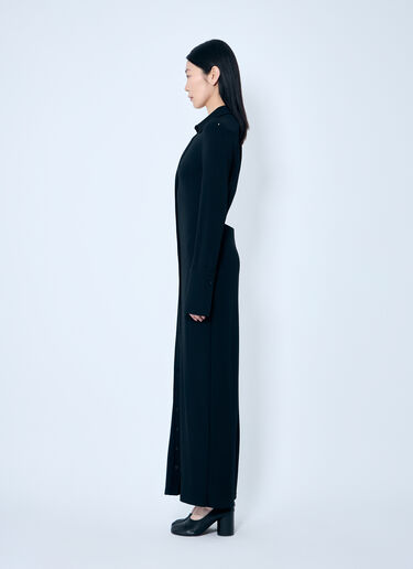 LN-CC® - Sportmax: Crepe Jersey Shirt Dress - Black Sportmax Crepe Jersey Shirt Dress Black spx0259009
