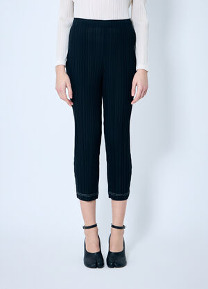 Pleats Please Issey Miyake 褶裥九分裤  黑色 plp0259016