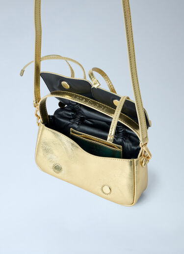 LN-CC® - Acne Studios: Micro Multipocket Crossbody Bag - Gold Acne Studios Micro Multipocket Crossbody Bag Gold acn0263014