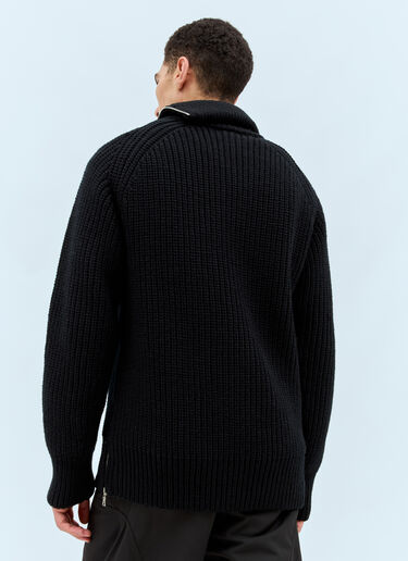 LN-CC® - Dries Van Noten: Monty Wool Sweater - Black Dries Van Noten Monty Wool Sweater Black dvn0158021