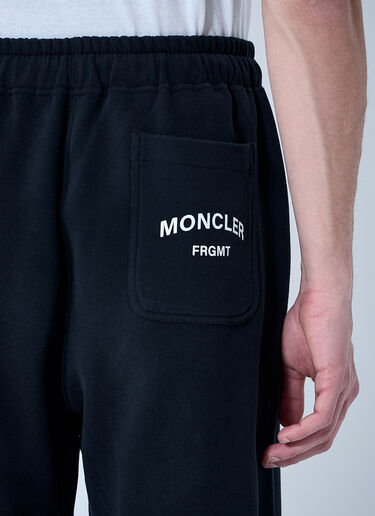 Moncler x FRGMT Hiroshi Fujiwara Logo Patch Track Pants Black mfr0160060