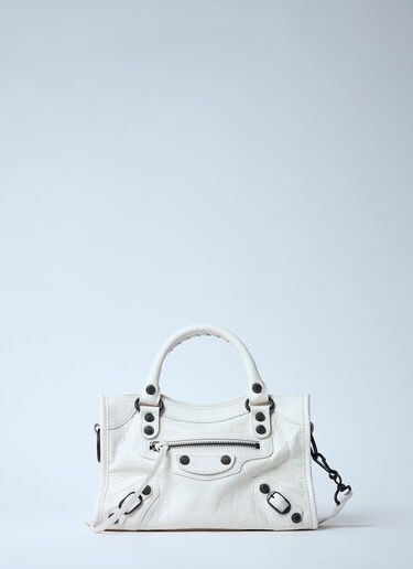LN-CC® - Balenciaga: Mini Le City Handbag - White Balenciaga Mini Le City Handbag White bal0259033