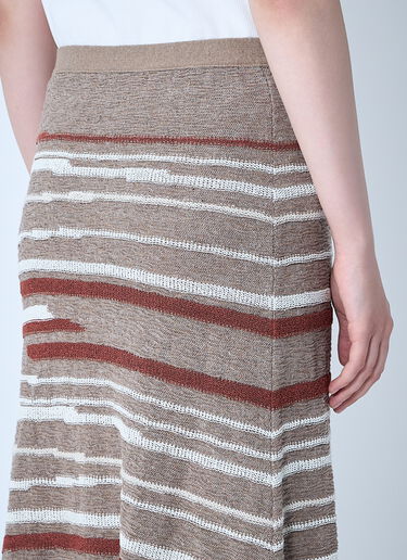 LN-CC® - Bottega Veneta: Linen-And-Cotton Skirt - Beige Bottega Veneta Linen-And-Cotton Skirt Beige bov0261004