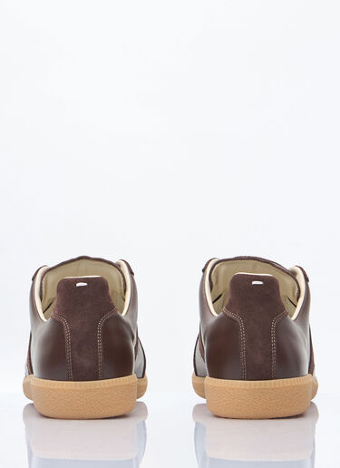LN-CC® - Maison Margiela: Replica Sneakers - Brown Maison Margiela Replica Sneakers Brown mla0158013