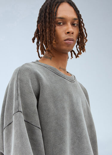 Acne Studios Logo Patch Sweatshirt Grey acn0357002