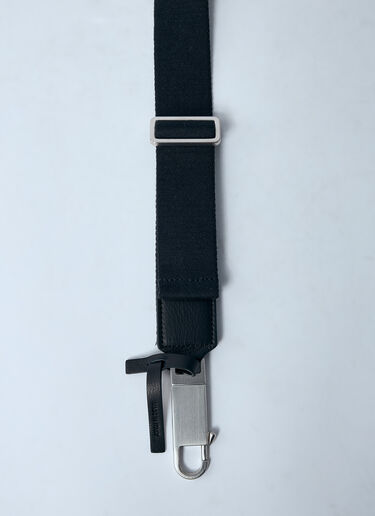 LN-CC® - Rick Owens: Lido Disco Canvas Belt - Black Rick Owens Lido Disco Canvas Belt Black ric0159054