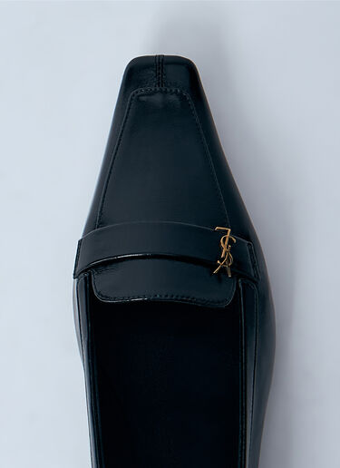 LN-CC® - Saint Laurent: Poppy Ballerina Flats - Black Saint Laurent Poppy Ballerina Flats Black sla0259033