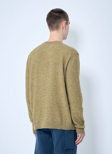 LN-CC® - Maison Margiela: Pilling Crewneck Sweater - Brown Maison Margiela Pilling Crewneck Sweater Brown mla0159005