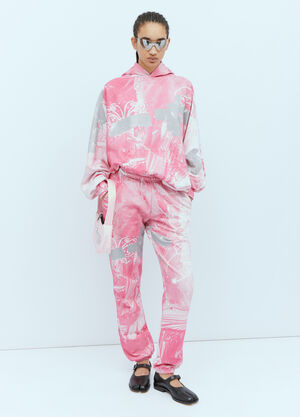 Praying Garbage Hooded Sweatshirt Pink pry0354006