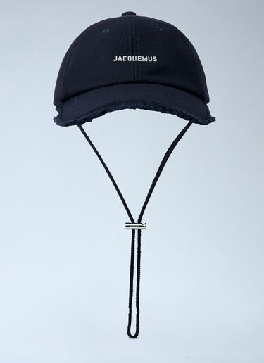 LN-CC® - Jacquemus: Logo Motif Baseball Cap - Blue Jacquemus Logo Motif Baseball Cap Blue jac0162033