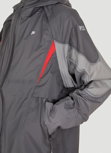 LN-CC® - SLAM JAM: Transformable Windbreaker Jacket - Grey SLAM JAM Transformable Windbreaker Jacket Grey slj0349003
