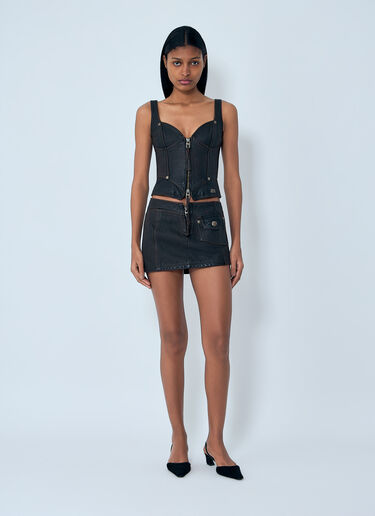 LN-CC® - Miss Sixty x KNWLS: Leather Top - Black Miss Sixty x KNWLS Leather Top Black msk0263009