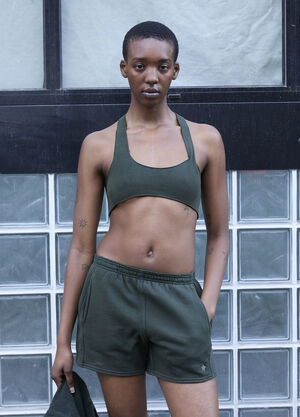 LN-CC® - GREG ROSS: Raw Cut Bra Top - Green GREG ROSS Raw Cut Bra Top Green grr0257001