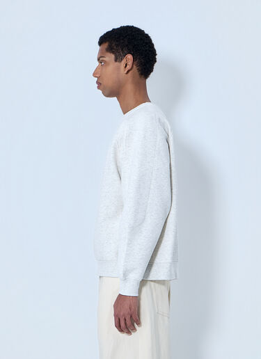 LN-CC® - Metalwood: Raglan Sleeve Sweatshirt - Grey Metalwood Raglan Sleeve Sweatshirt Grey met0164002