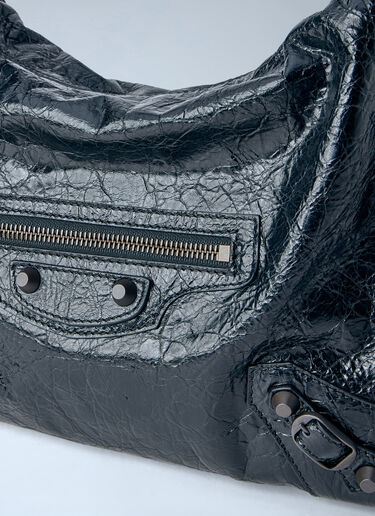 LN-CC® - Balenciaga: Le City Hobo Small Shoulder Bag - Black Balenciaga Le City Hobo Small Shoulder Bag Black bal0263032