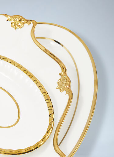 LN-CC® - POLSPOTTEN: Set Of Three Golden Finds Plates - White POLSPOTTEN Set Of Three Golden Finds Plates White wps0691995