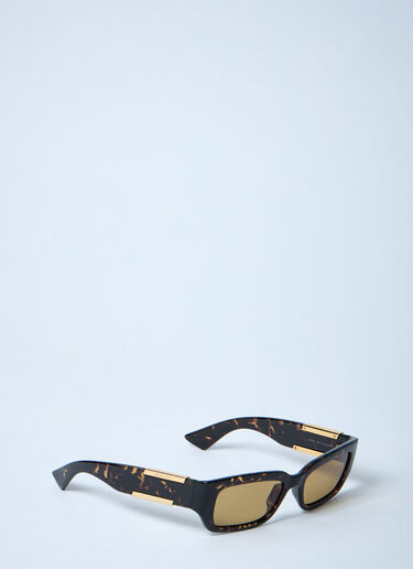 LN-CC® - Bottega Veneta: Dash Rectangular Sunglasses - Brown Bottega Veneta Dash Rectangular Sunglasses Brown bov0362002