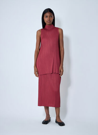 Pleats Please Issey Miyake 褶裥上衣 红色 plp0261017