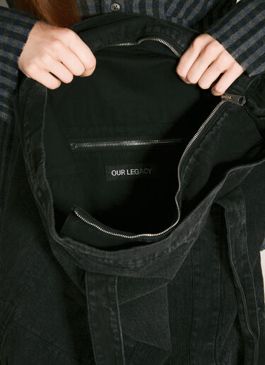 Our Legacy Aviation Tote Bag Black our0358008