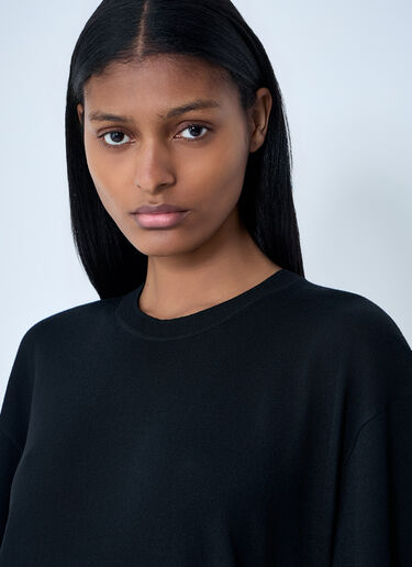 LN-CC® - TOTEME: Knit Tee Dress - Black TOTEME Knit Tee Dress Black tot0263029