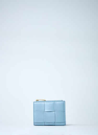 LN-CC® - Bottega Veneta: Cassette Business Card Holder - Light Blue Bottega Veneta Cassette Business Card Holder Light Blue bov0261056