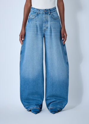 LN-CC® - Jacquemus: Le De-Nimes Ovalo Jeans - Blue Jacquemus Le De-Nimes Ovalo Jeans Blue jac0262006