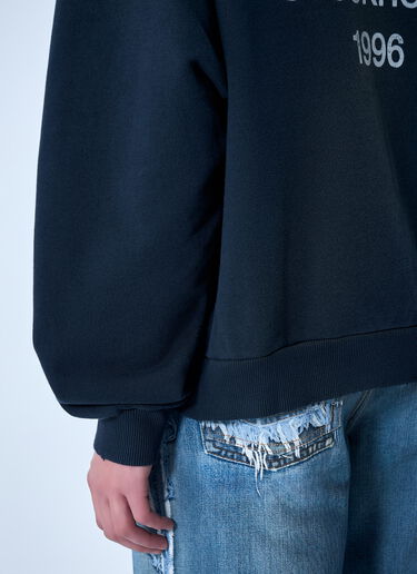 Acne Studios Logo Hooded Sweatshirt Navy acn0364037