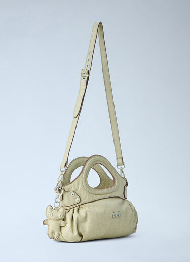 LN-CC® - Miss Sixty x KNWLS: Distressed Handbag - White Miss Sixty x KNWLS Distressed Handbag White msk0263004