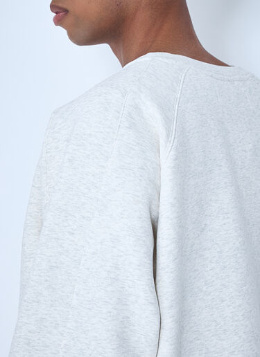 LN-CC® - Metalwood: Raglan Sleeve Sweatshirt - Grey Metalwood Raglan Sleeve Sweatshirt Grey met0164002